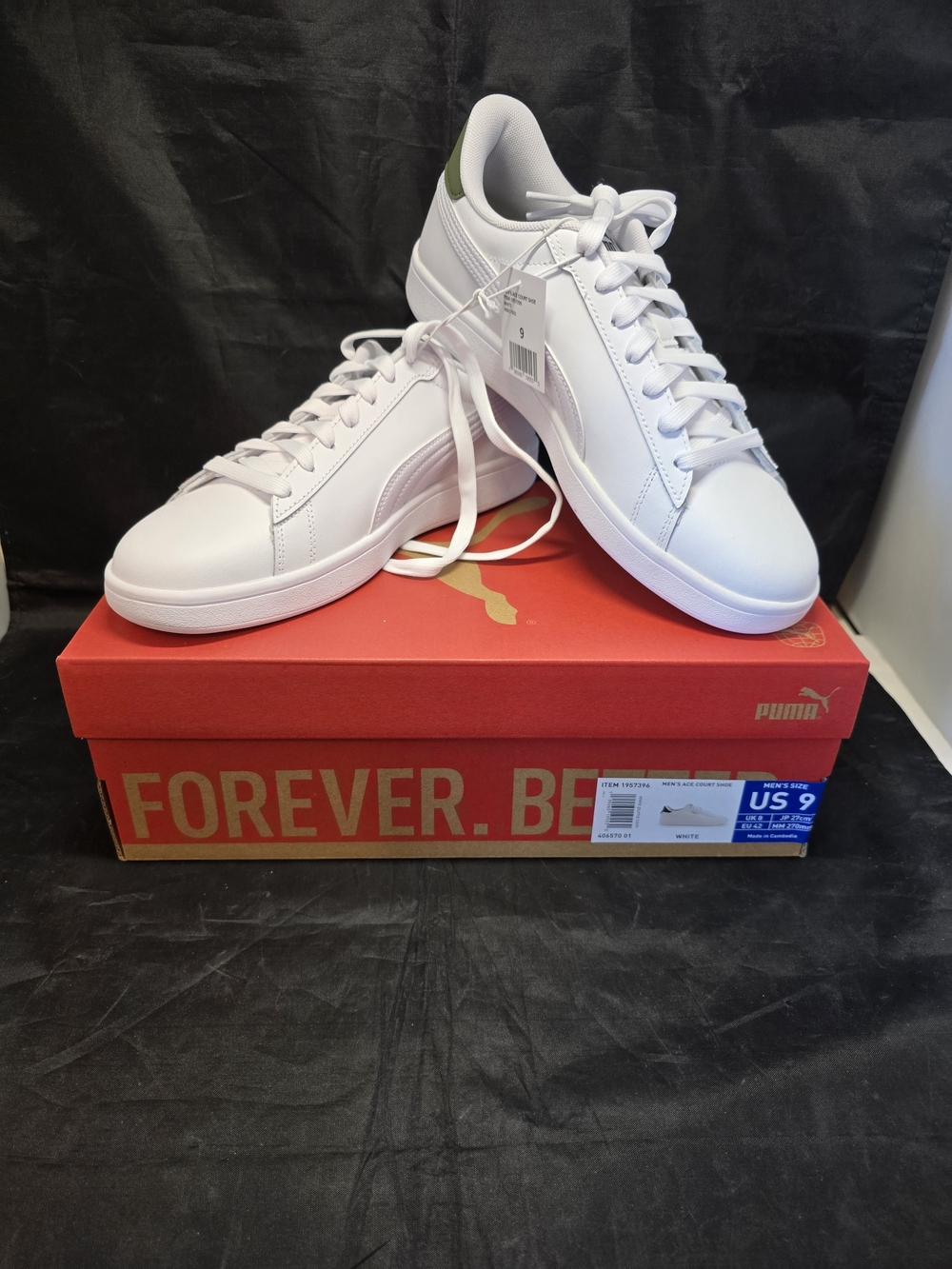 New in the box PUMA Men's Ace Court Shoe White Size 9